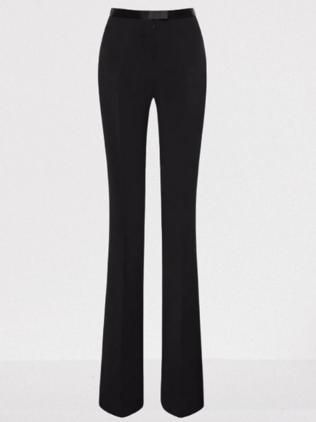 Black Off-Shoulder Jacket and Pant Suit with Lace Trim - Suits & Sets