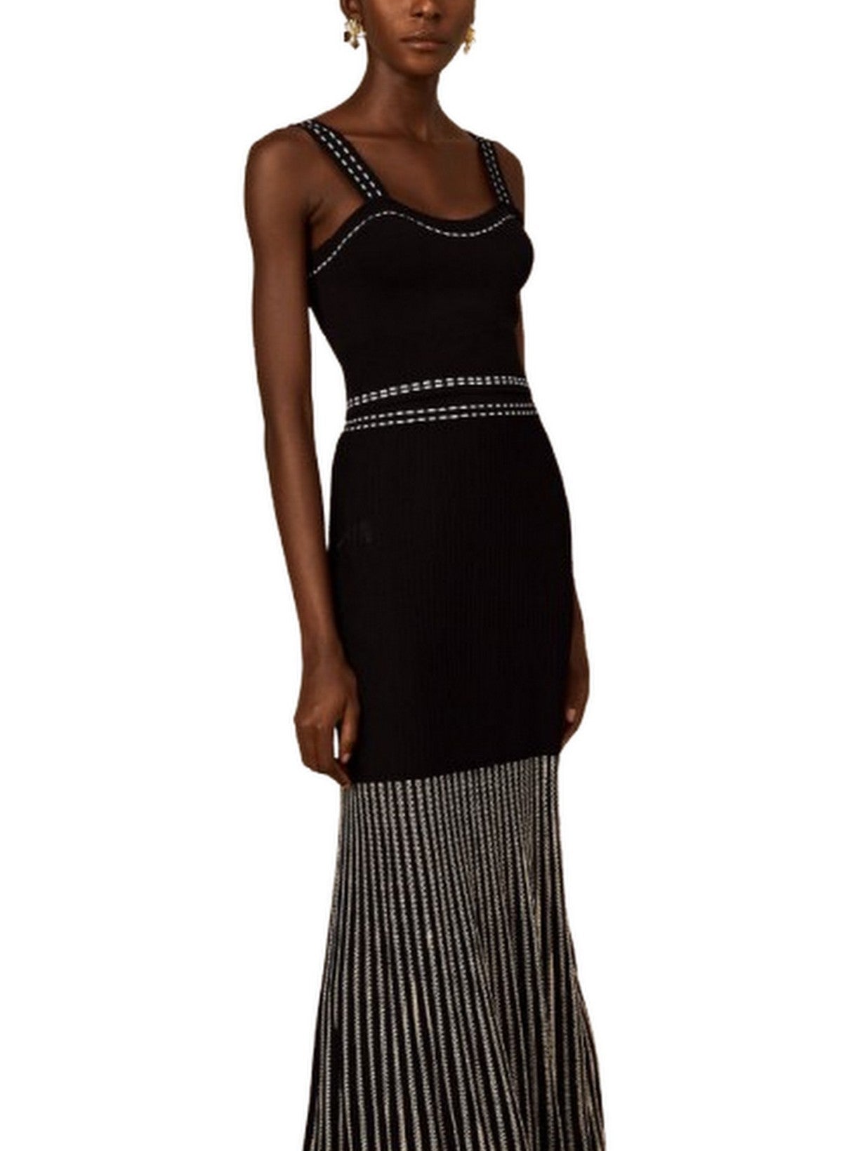 Cropped Knit Top and Skirt Set - Suits & Sets