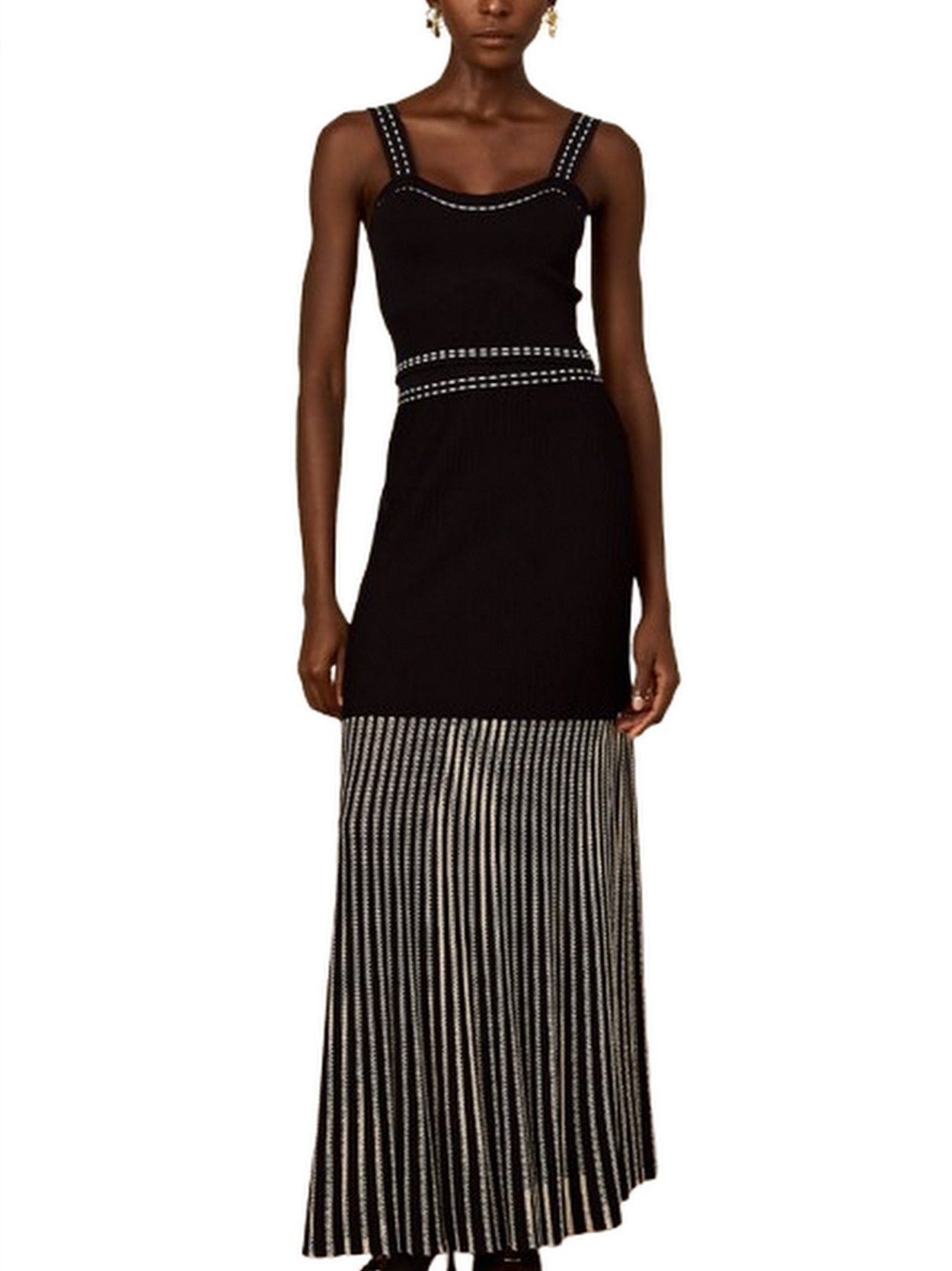 Cropped Knit Top and Skirt Set - Suits & Sets