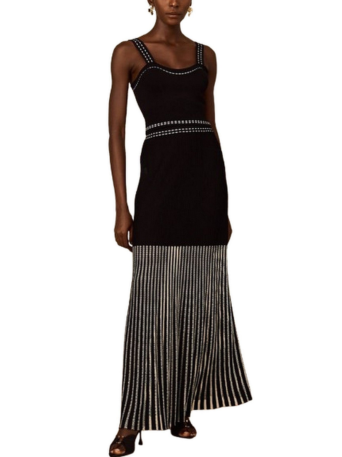 Cropped Knit Top and Skirt Set - Suits & Sets