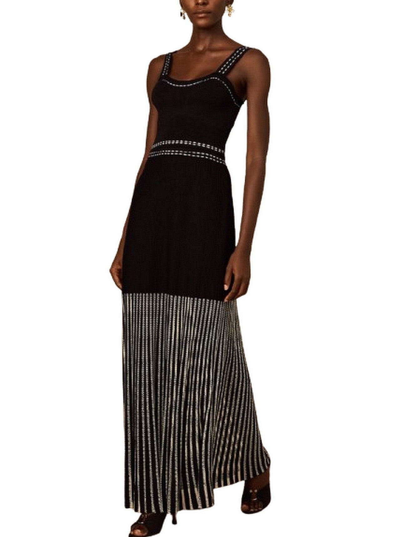 Cropped Knit Top and Skirt Set - Suits & Sets