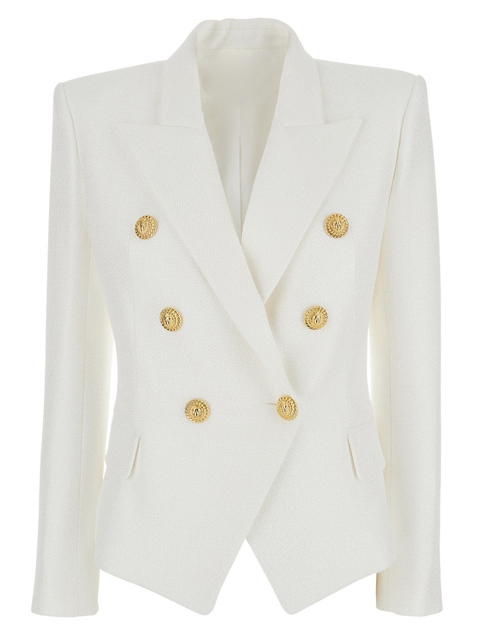 Double-Breasted Blazer Jacket in Black or White