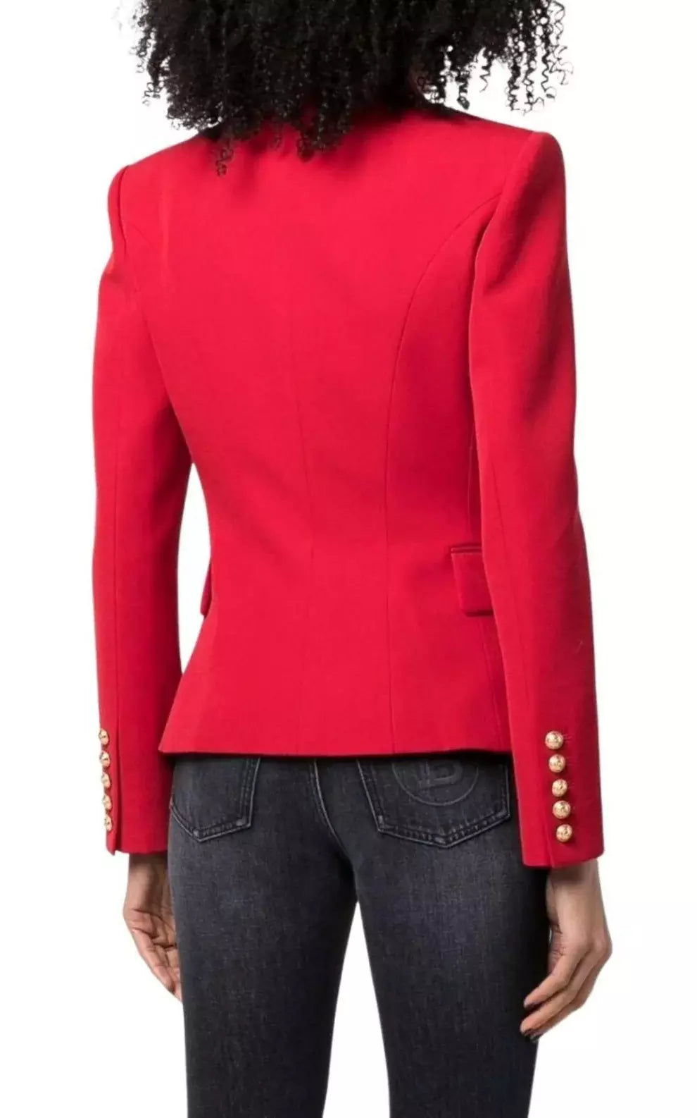 Double-Breasted Blazer, Red