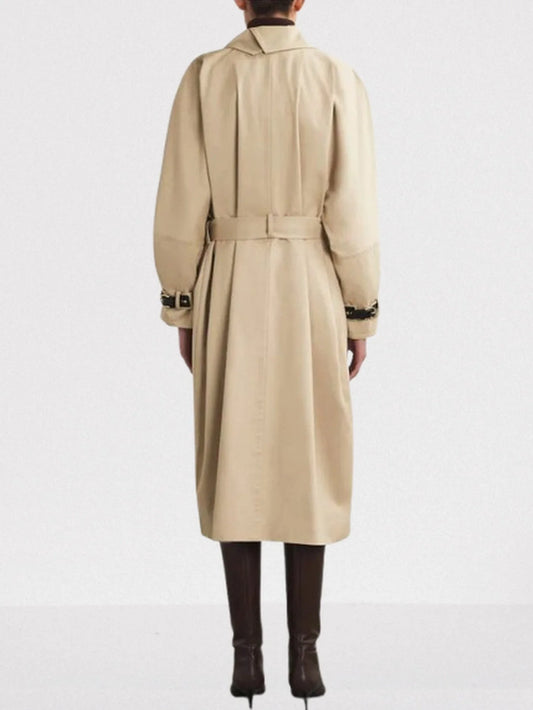 Double Buckled Midi Trench Coat Coats