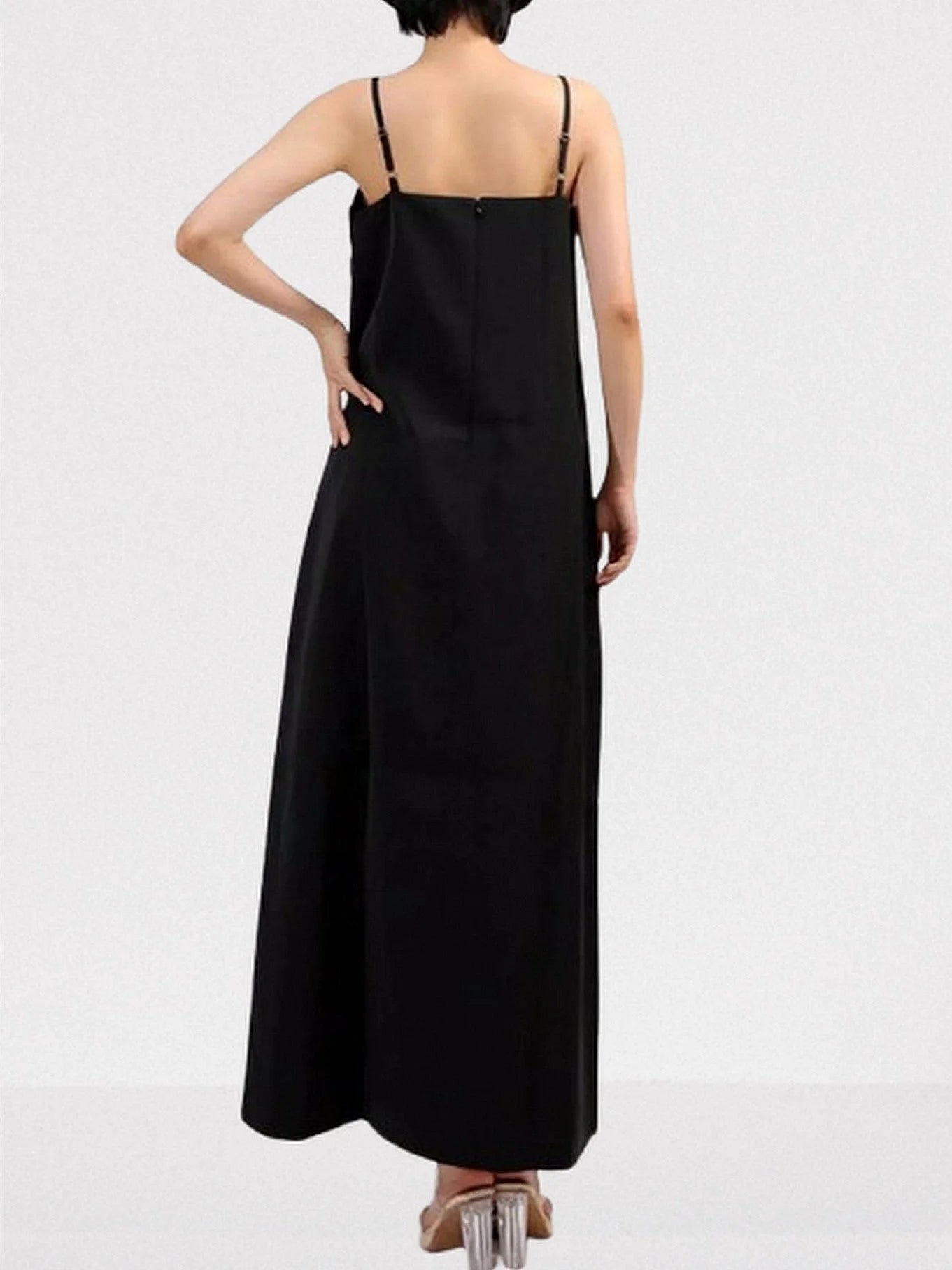 Floral Appliqued Sleeveless Maxi Dress