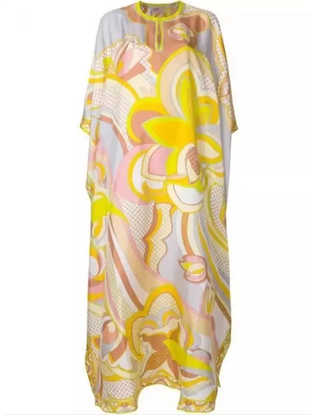 Floral Abstract Kaftan