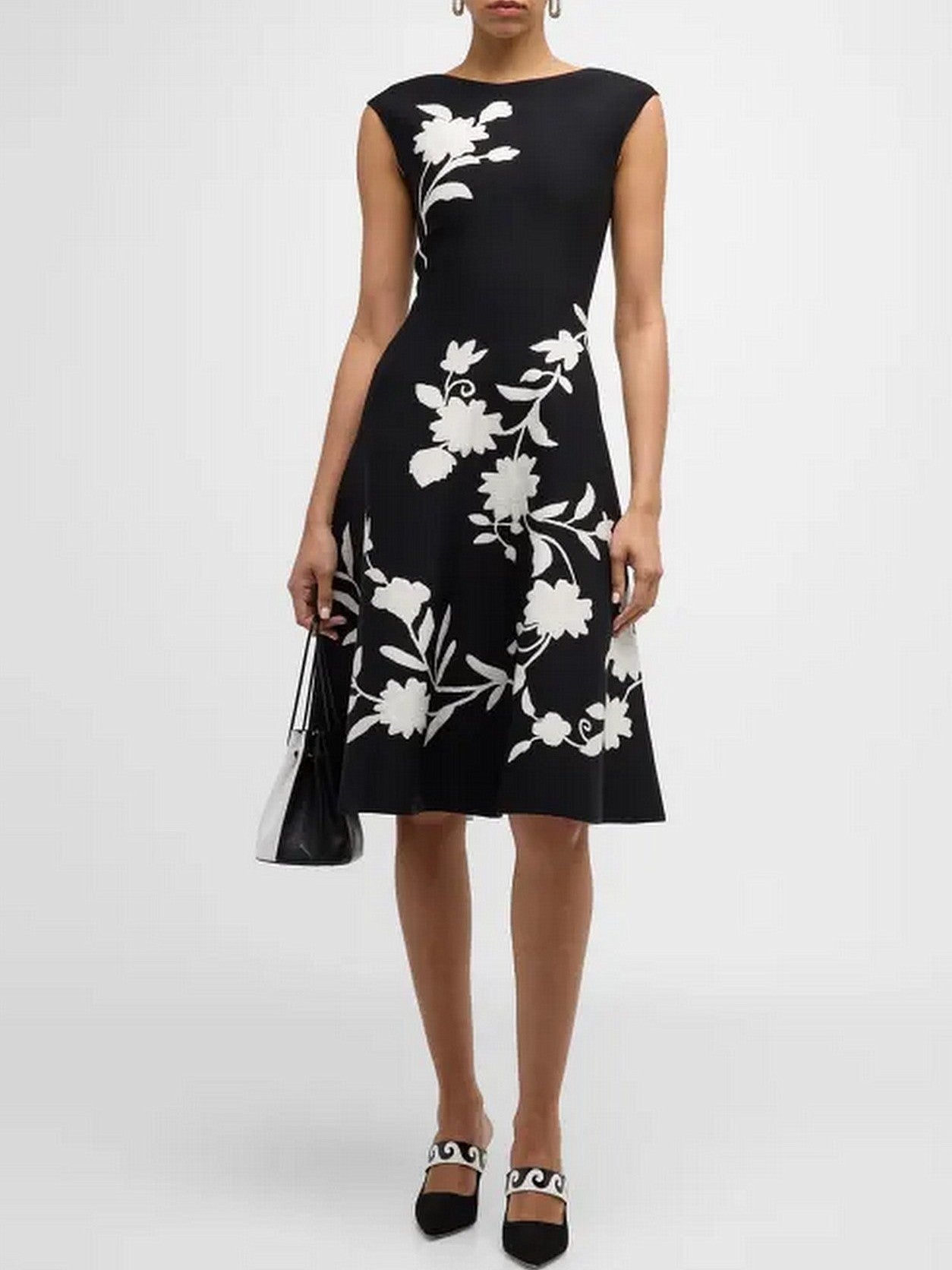 Floral Knit Midi Dress