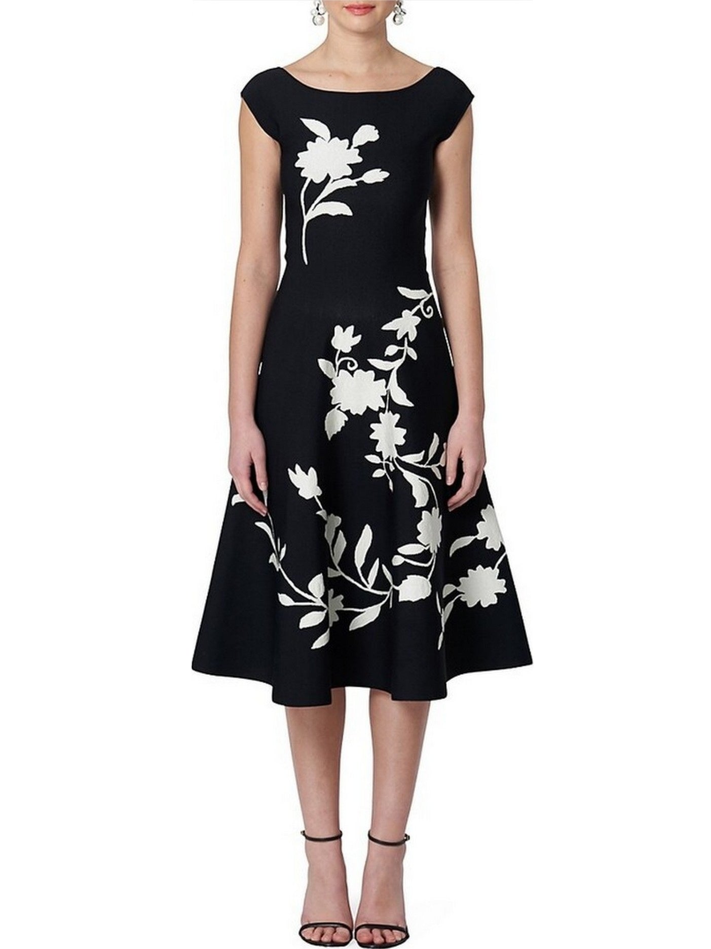 Floral Knit Midi Dress