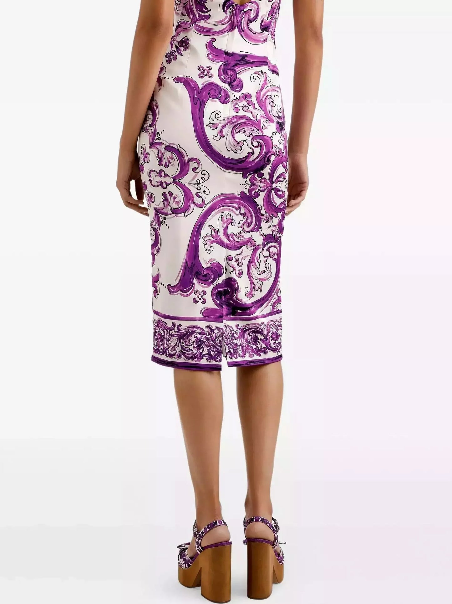 Majolica Italian Printed Sheath Dress - Dresses