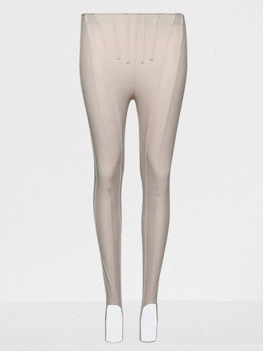 Paneled Corset-Style High-Waist Leggings - Jeans & Pants