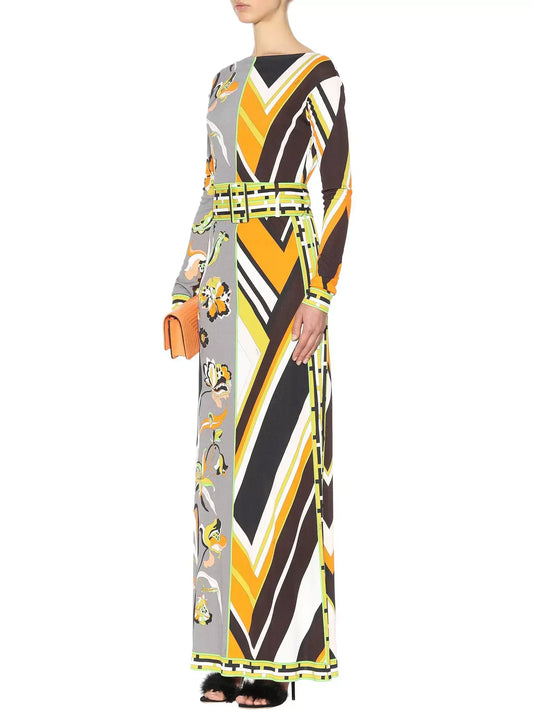 Printed Maxi Dress - Dresses