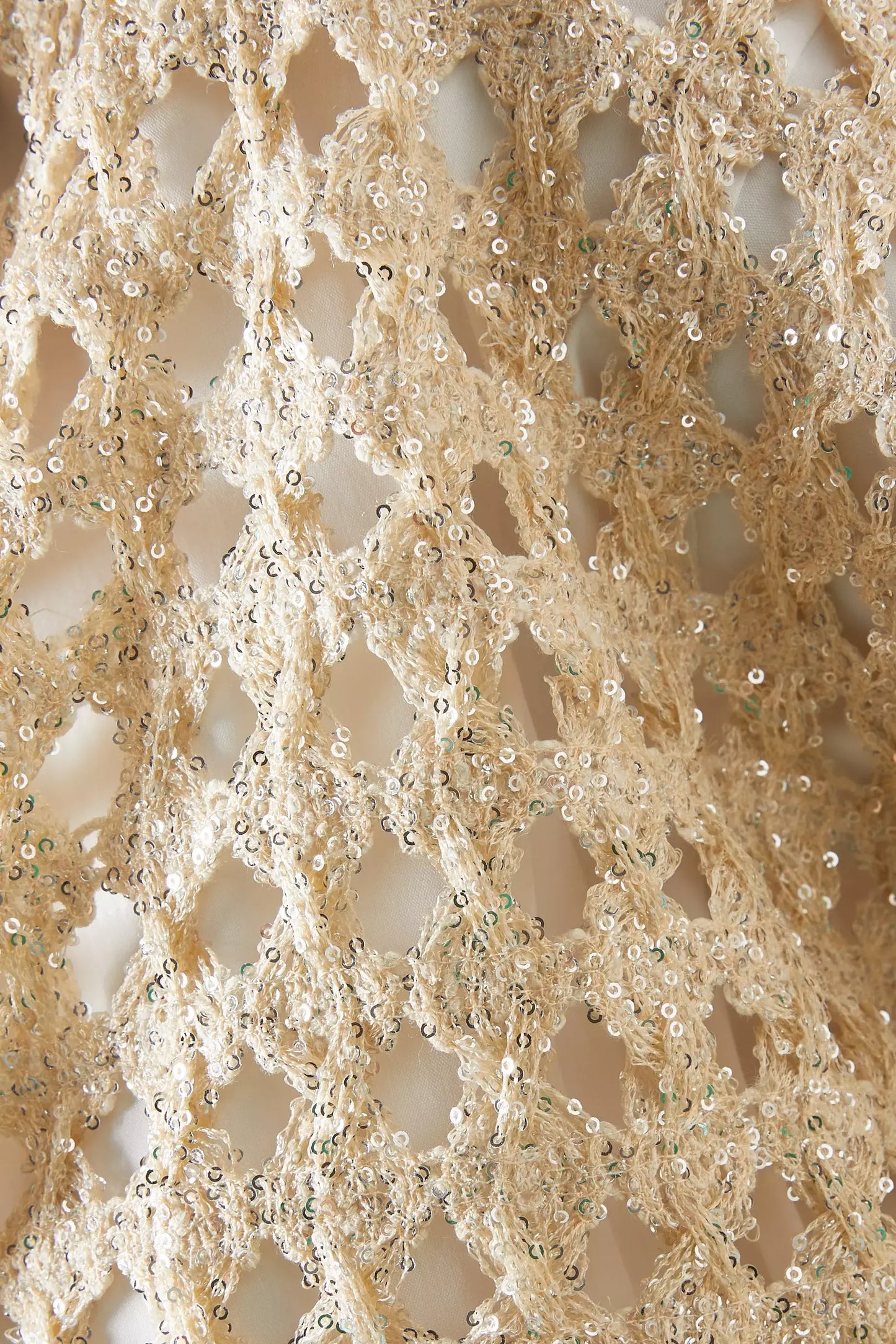 Sequin Open-Knit Cardigan Jacket - Jackets