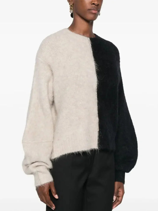 Bicolor Mohair-Blend Sweater - Sweaters & Knitwear
