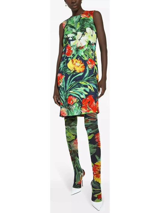 Bloom Floral-Printed Shift Dress - small - Dresses