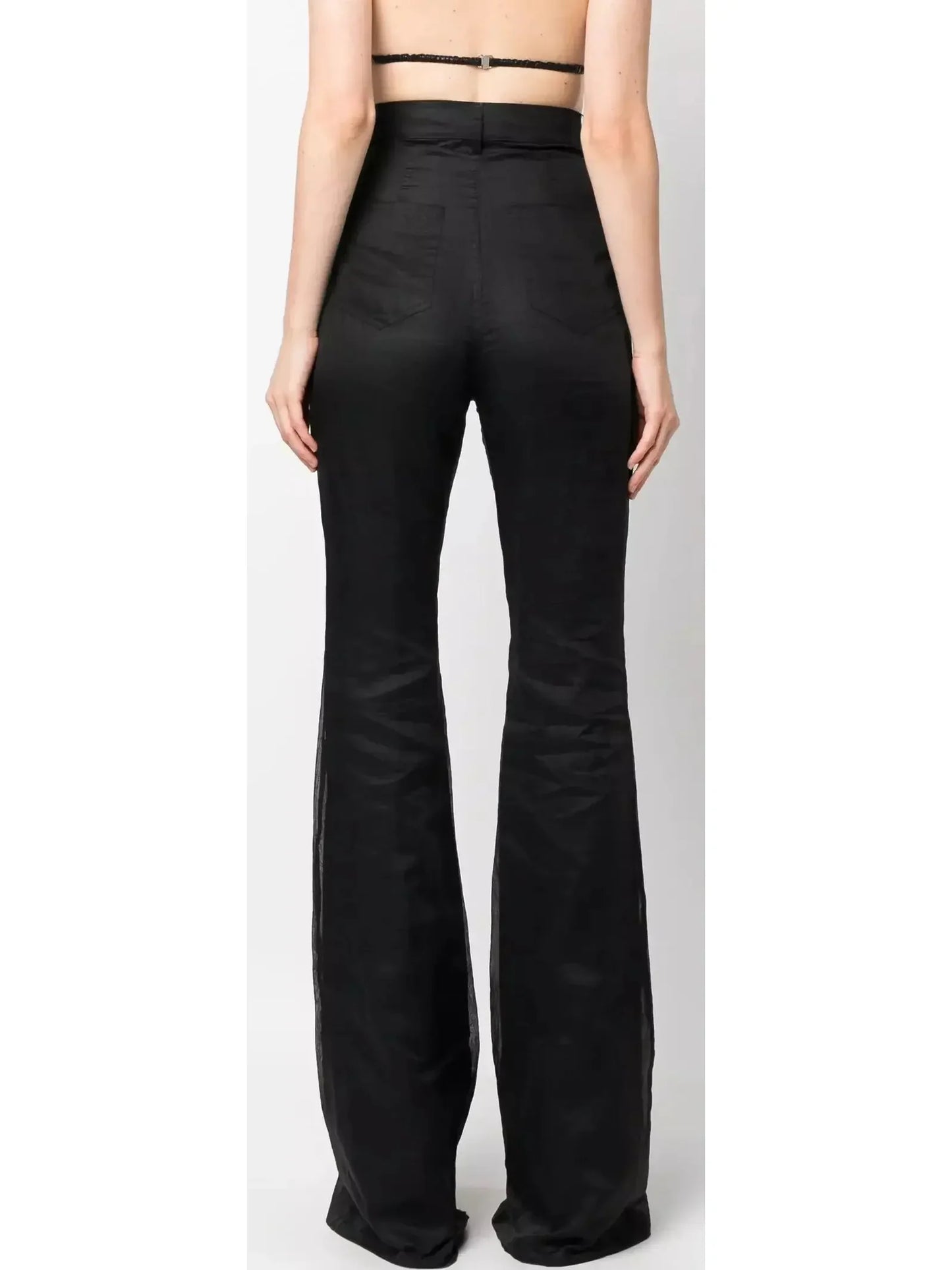 Bootcut High-Waisted Light Weight Bicolor Slim Fit Pants - Jeans & Pants