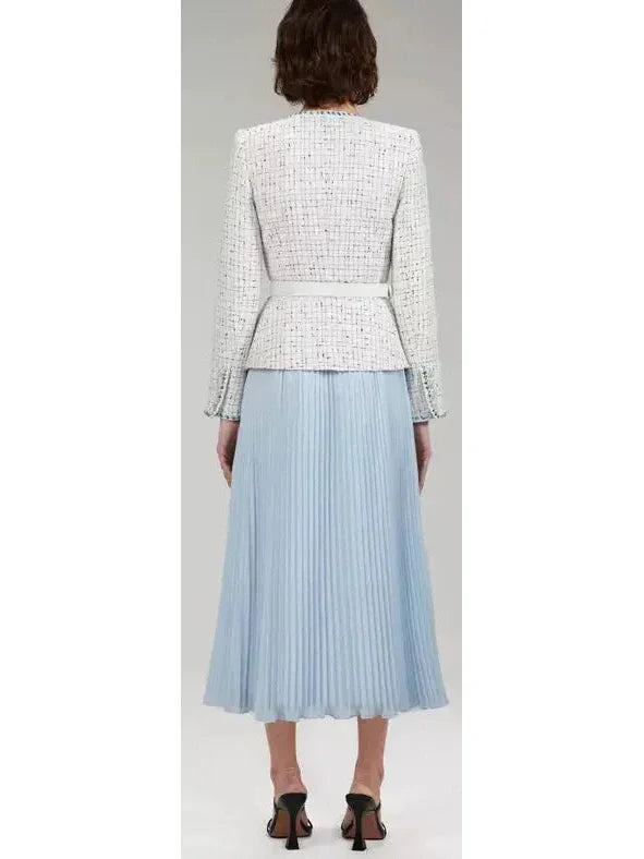 Boucle Tailored Midi Dress - Dresses