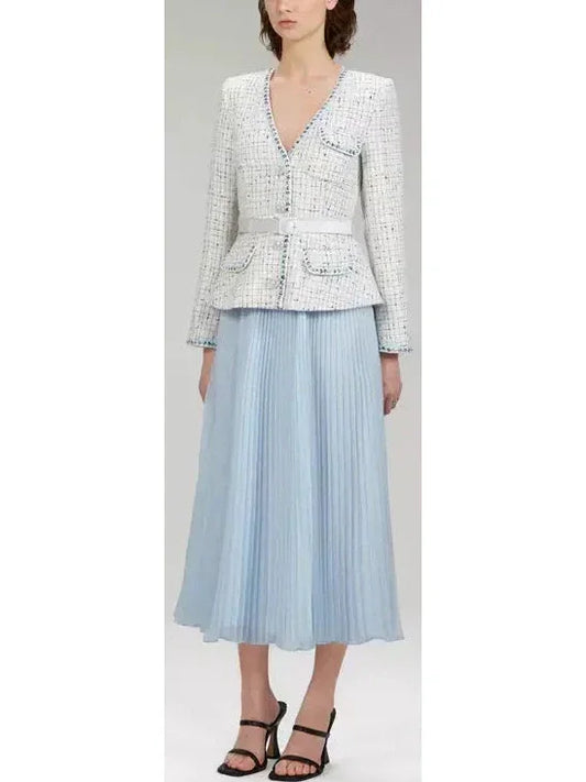 Boucle Tailored Midi Dress - Dresses