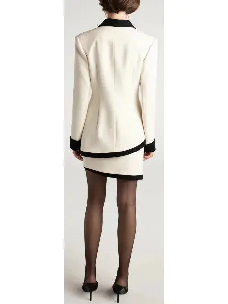 Brooke Suit Jacket and Skirt Set White - Suits & Sets