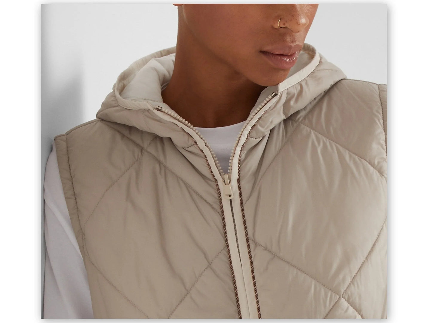 Cashmere Double Knit Jacket and Detachable Padded Vest - Jackets