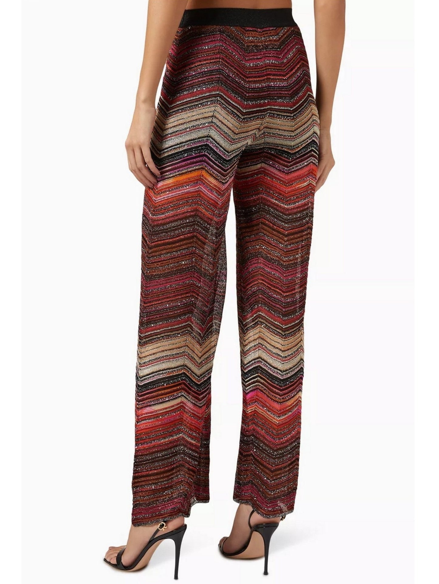 Chevron Glitter Cropped Tank and Pant Set - Suits & Sets