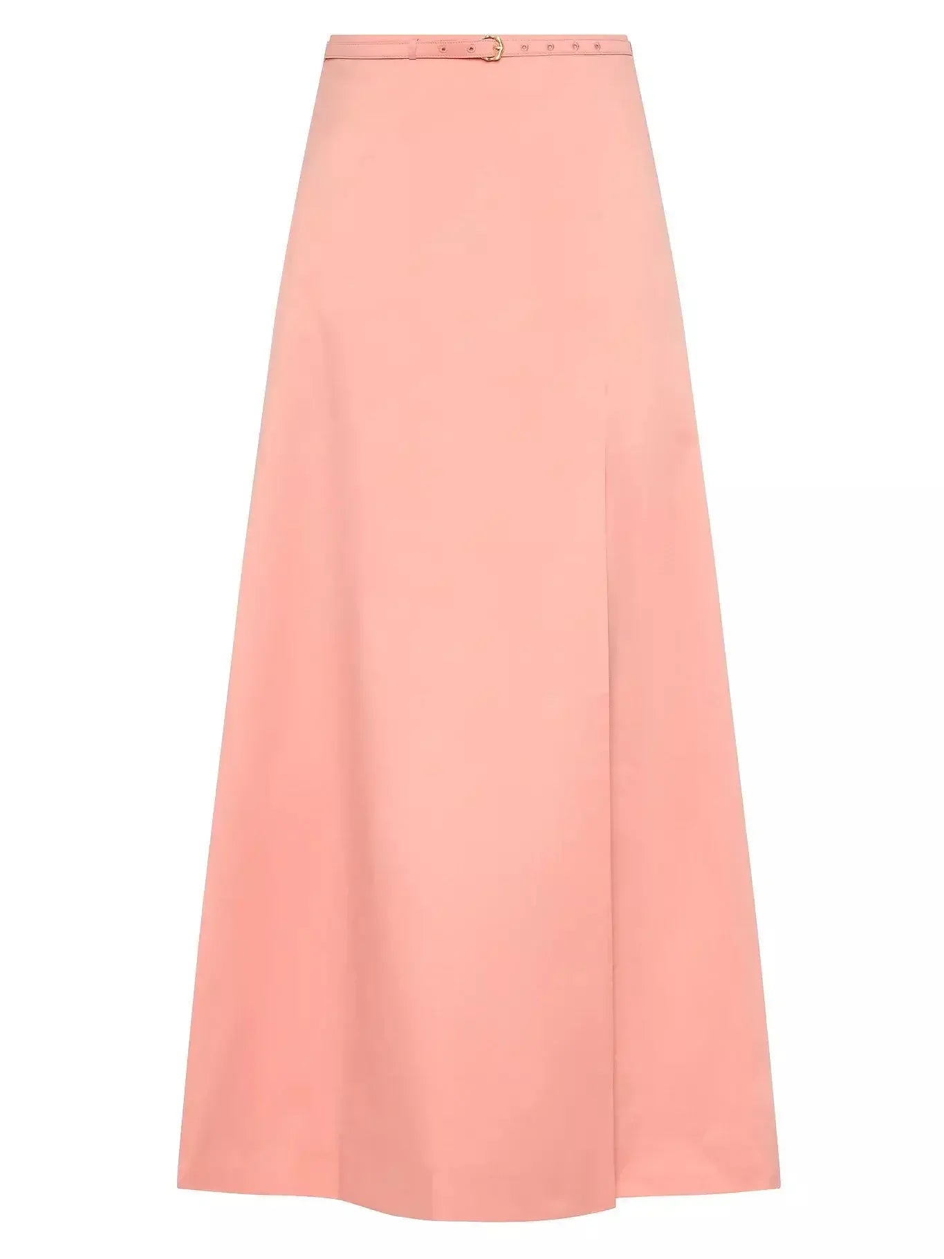 Coral Floral-Appliques Off-Shoulder Top and Belted Slit Maxi Skirt Set - Suits & Sets