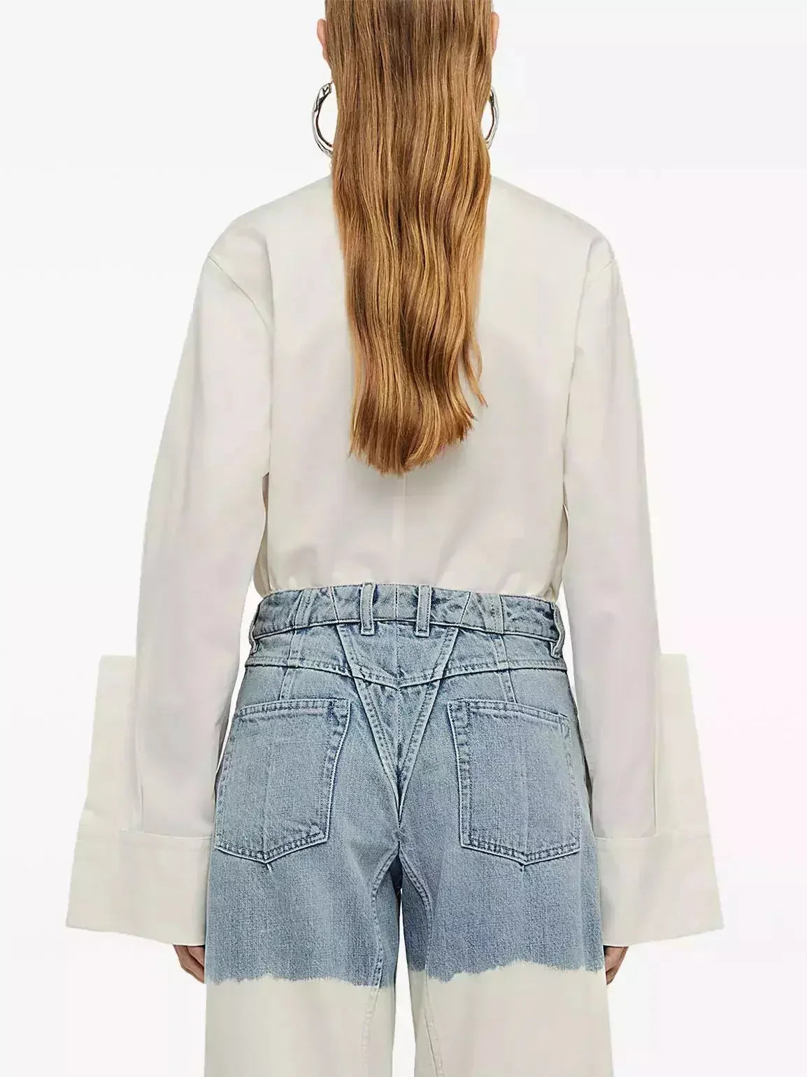 Cotton Raised Placket Utility Shirt-Jacket - Jackets