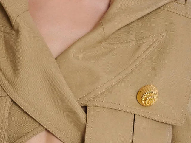 Cropped Hooded Twist-Front Jacket - Jackets