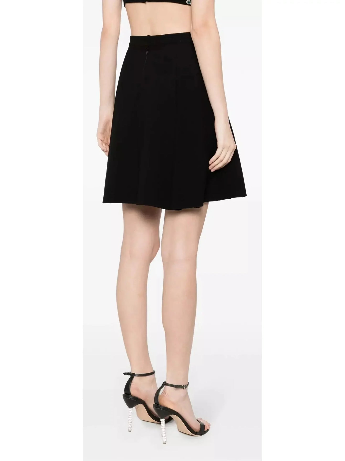 Crystal-Embellished Cady Cropped Jacket and Skirt Set - Suits & Sets