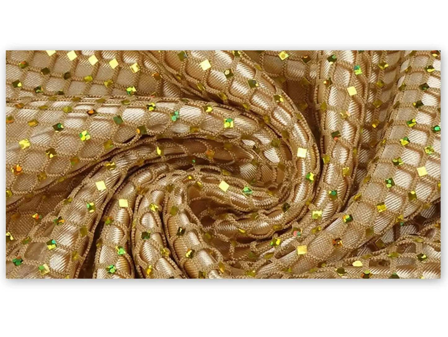 Cut-Out Gold Crystal Fishnet Floral-Appliques Maxi Dress - Dresses