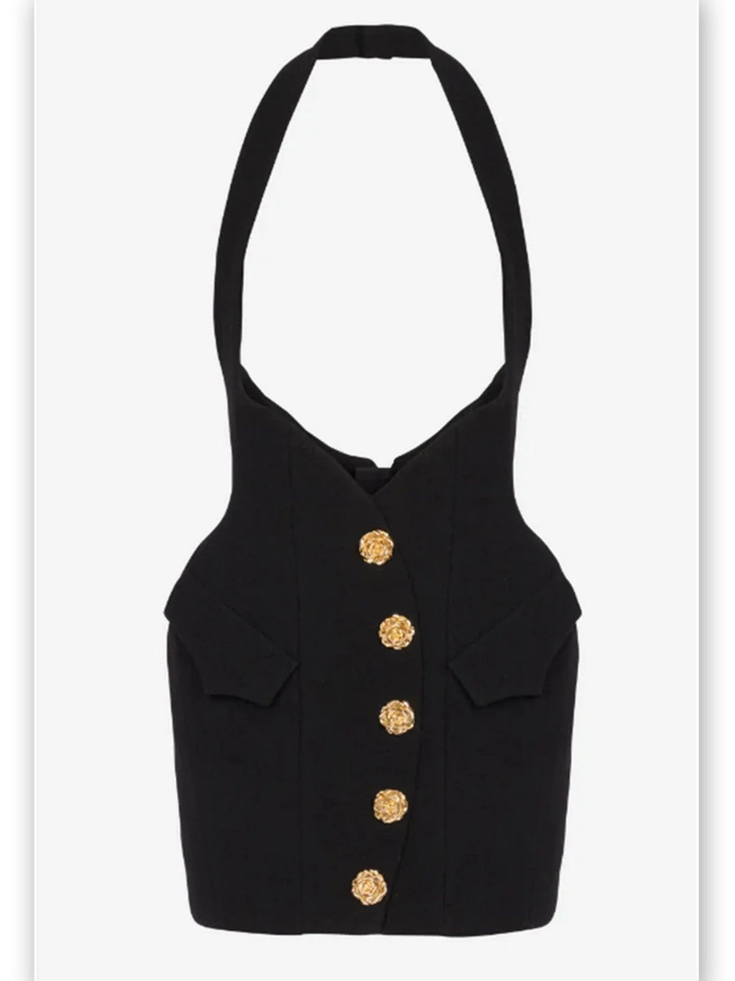 Double-Breasted Blazer and Suspender Mini Skirt Set - Suits & Sets