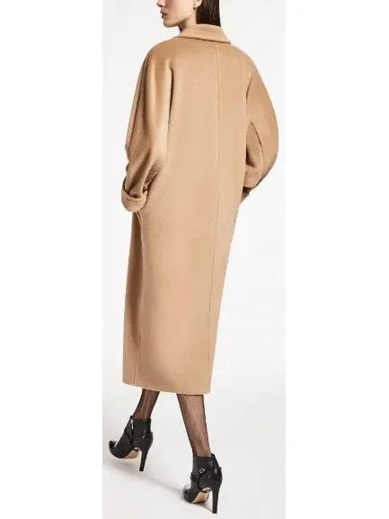 Double-Breasted Wool and Cashmere-blend Icon Coat Camel - Coats