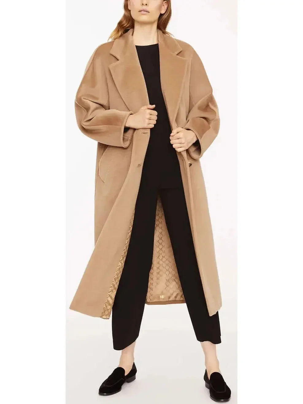 Double-Breasted Wool and Cashmere-blend Icon Coat Camel - Coats