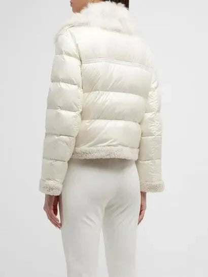 Faux-Fur and Shearling Down Jacket - Jackets