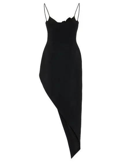 Floral-Applique Cady Midi Dress - Dresses