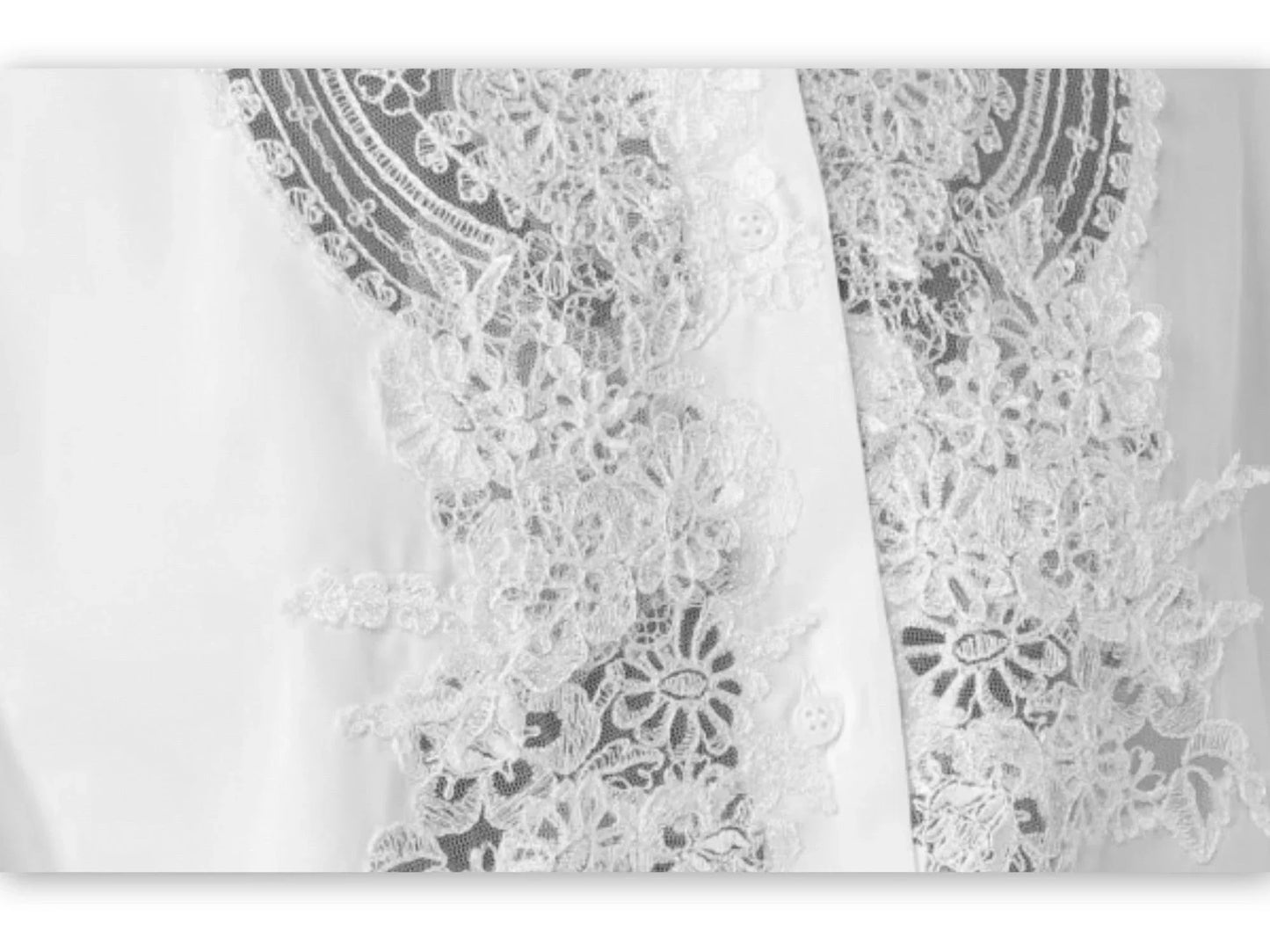 Floral Lace White Cotton Cropped Shirt - Tops
