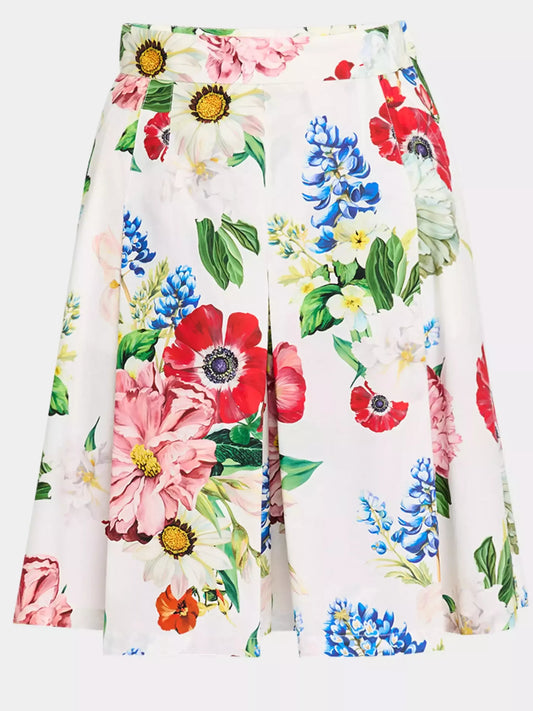 Floral-Print Cotton Bermuda Shorts - Jeans & Pants