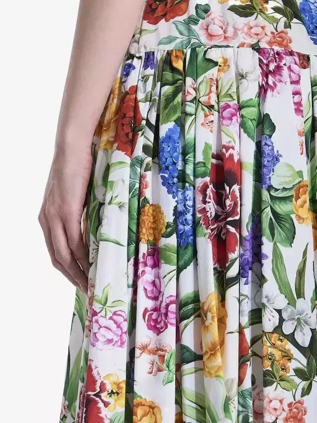 Floral Print Tiered Maxi Skirt - Skirts