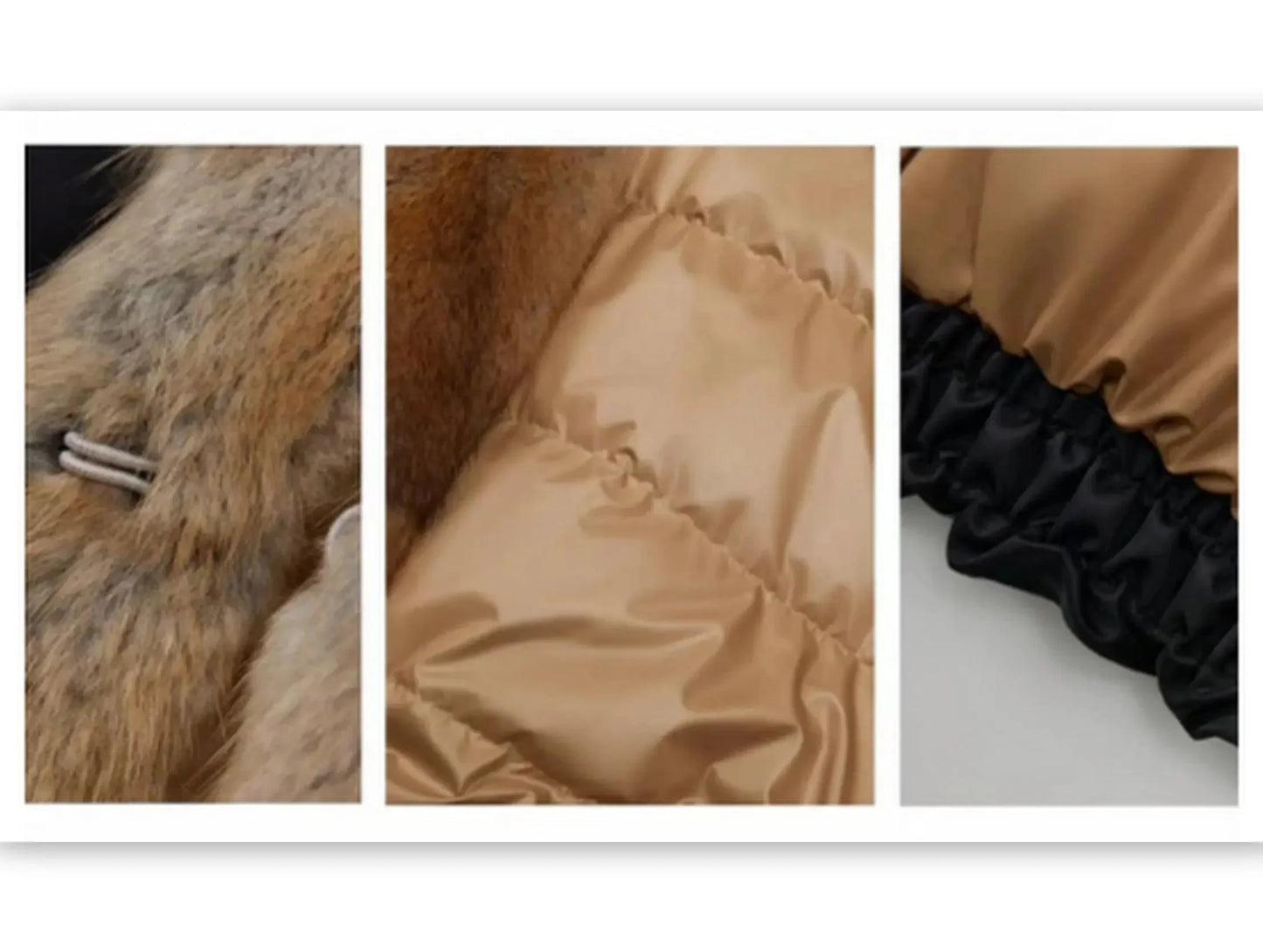 Fur-Trim Oversized Down Jacket - Jackets