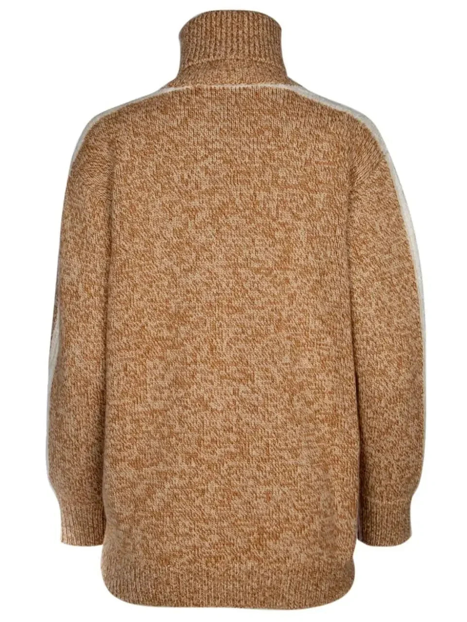 Geometric Wool Cashmere Turtleneck Sweater - Sweaters & Knitwear