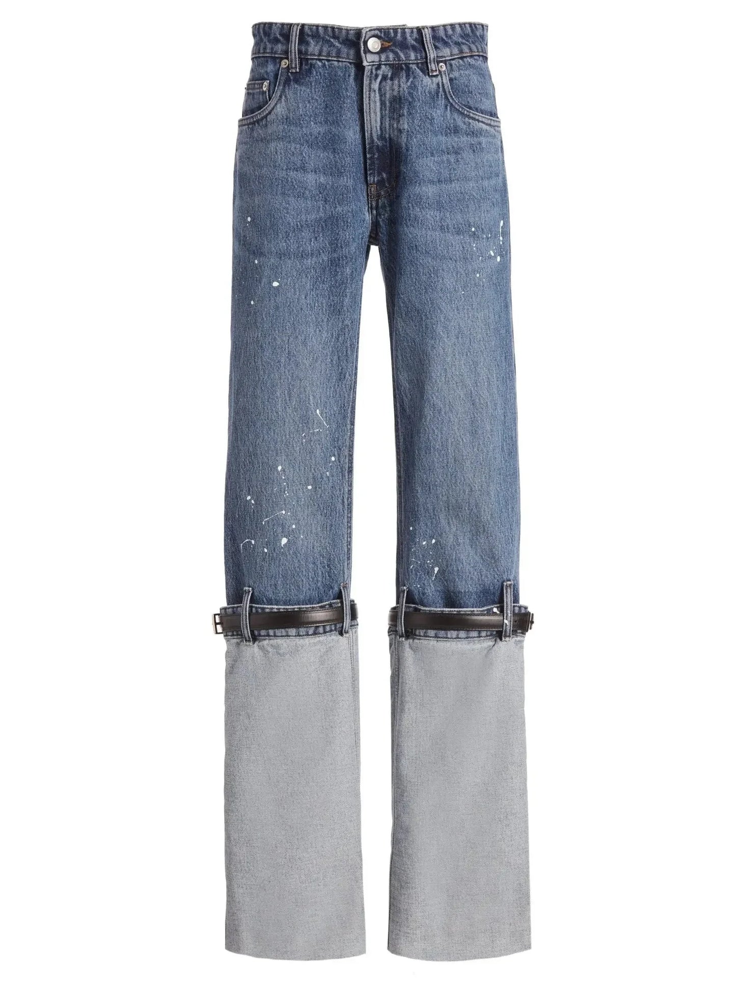 Hybrid Belted Jeans - Waist: 70 cm - Jeans & Pants