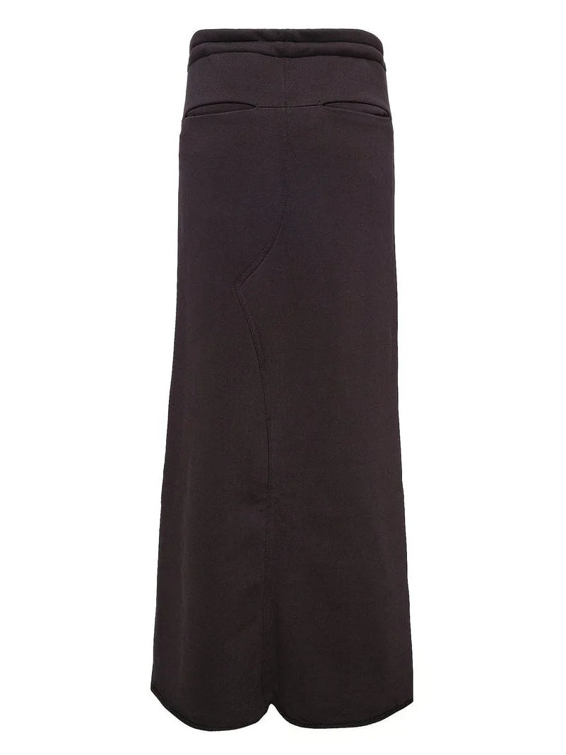 Jean-Effect Jersey Skirt with Tie-Waist - Skirts