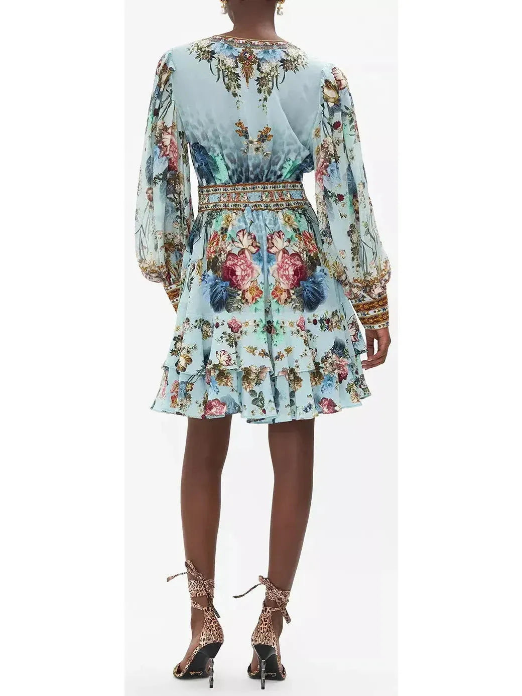 Letters to Leo Button Front Frill Dress - Dresses