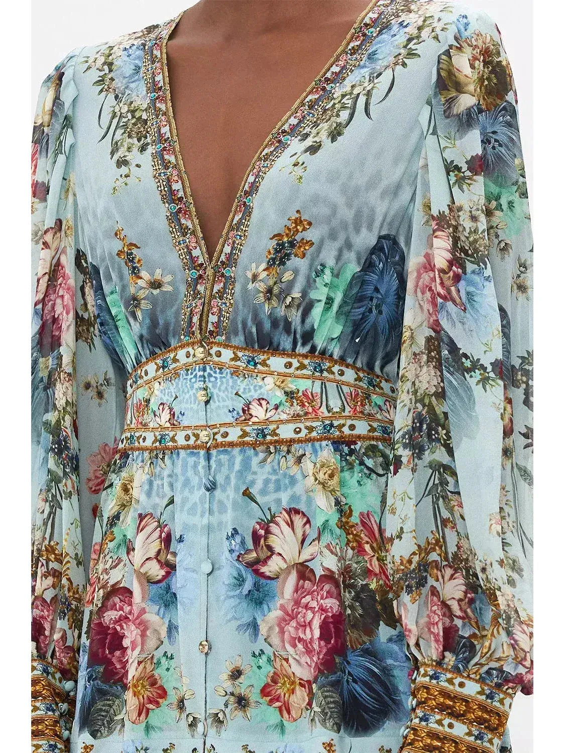 Letters to Leo Button Front Frill Dress - Dresses