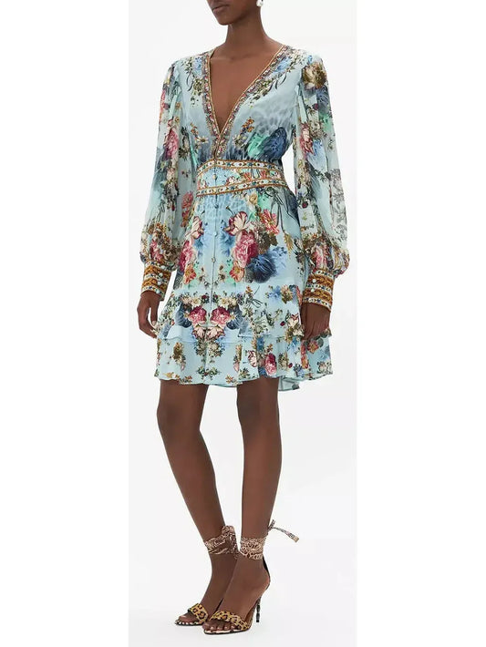 Letters to Leo Button Front Frill Dress - Dresses