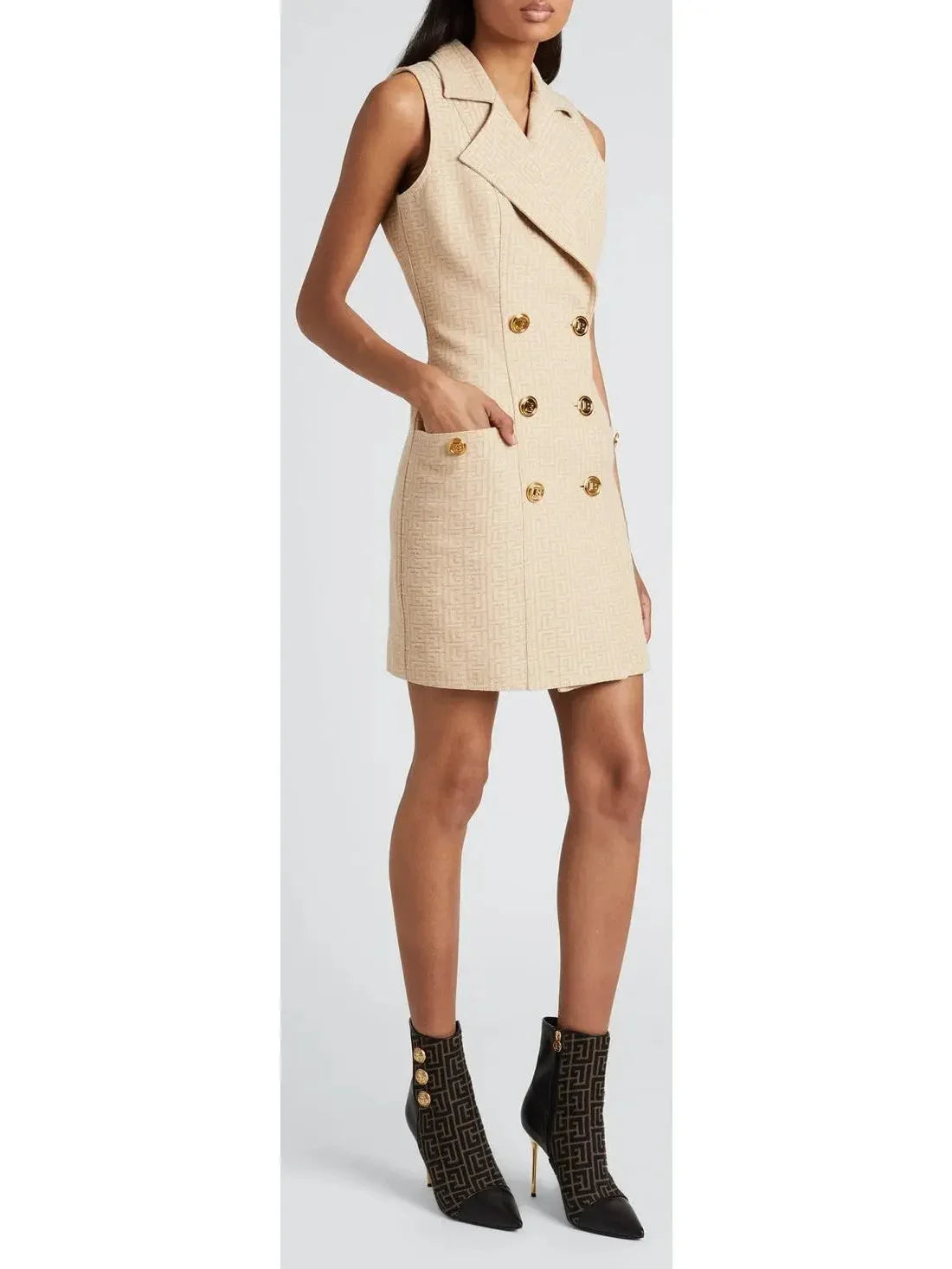 Monogram Jacquard Mini Blazer-Dress - Dresses