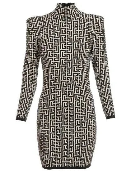 Monogrammed Jacquard Dress - Dresses