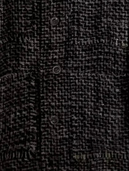 Multi-Pocket Single-Breasted Tweed Jacket - Jackets