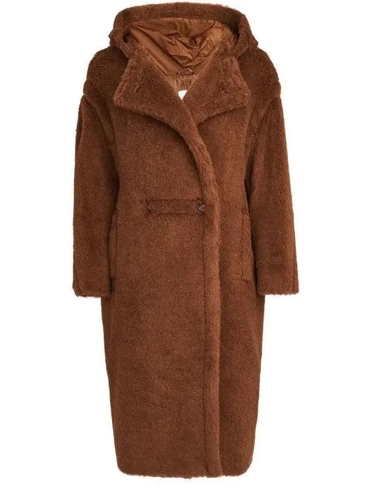 Oversized Teddy Coat Brown - Coats