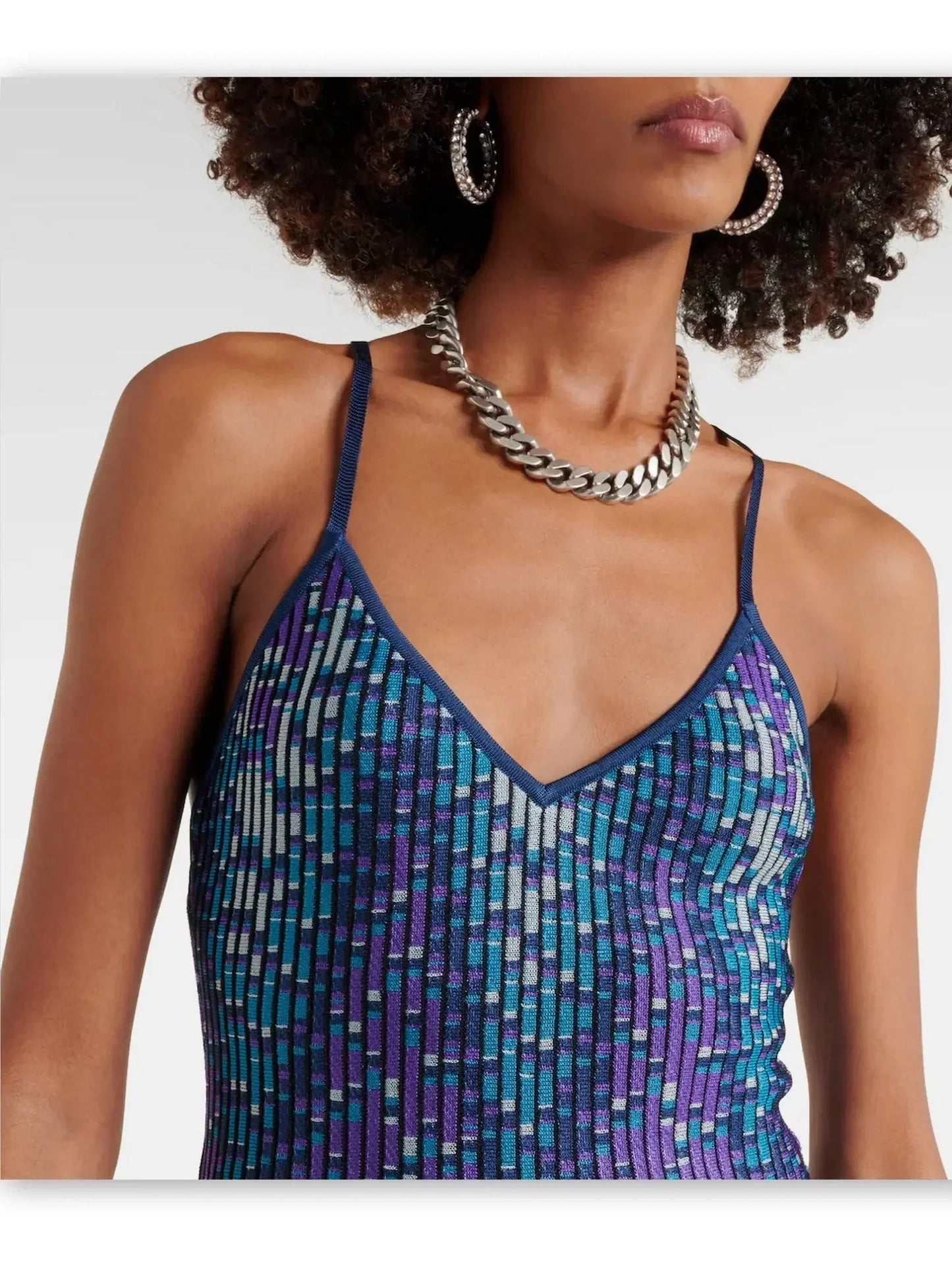 Pleated Knit Sleeveless Maxi Dress - Dresses