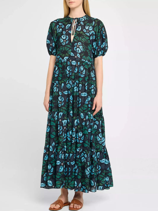 Printed Coverup Beach Dress - Dresses